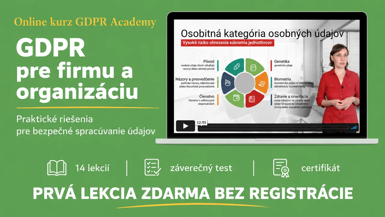 GDPR kurz pre firmy a organizácie