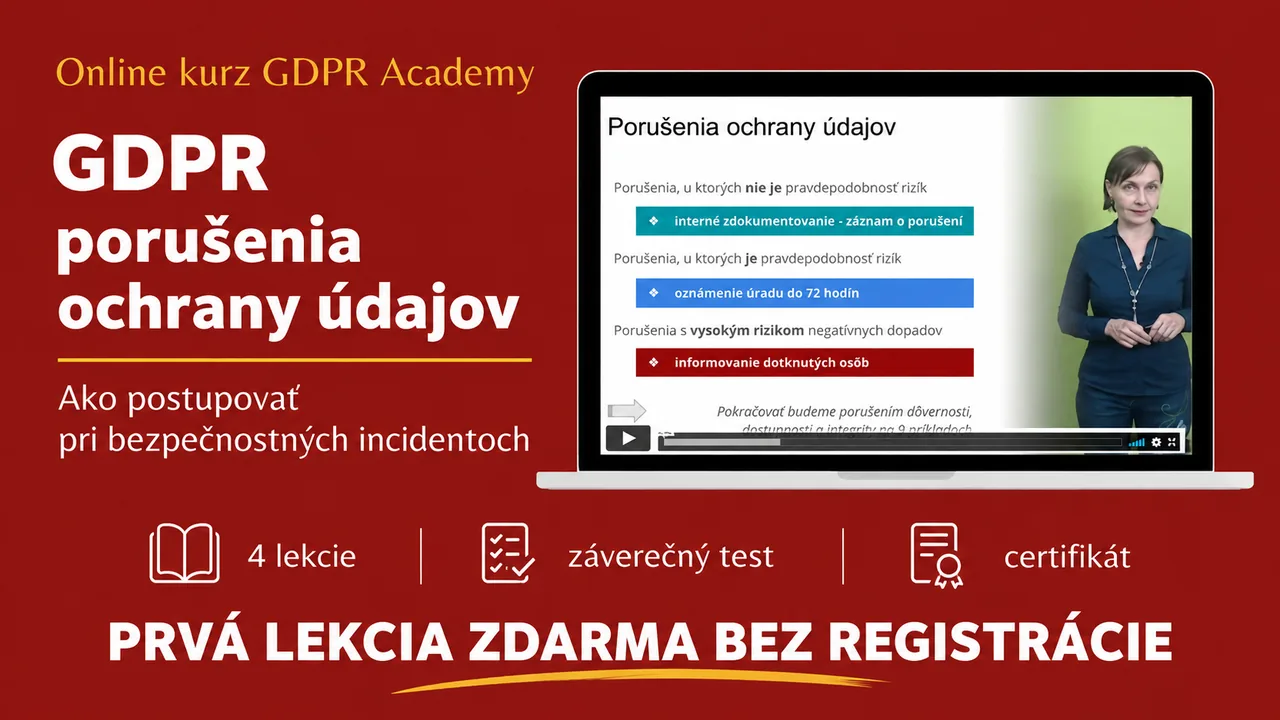 GDPR kurz o porušeniach v ochrane údajov