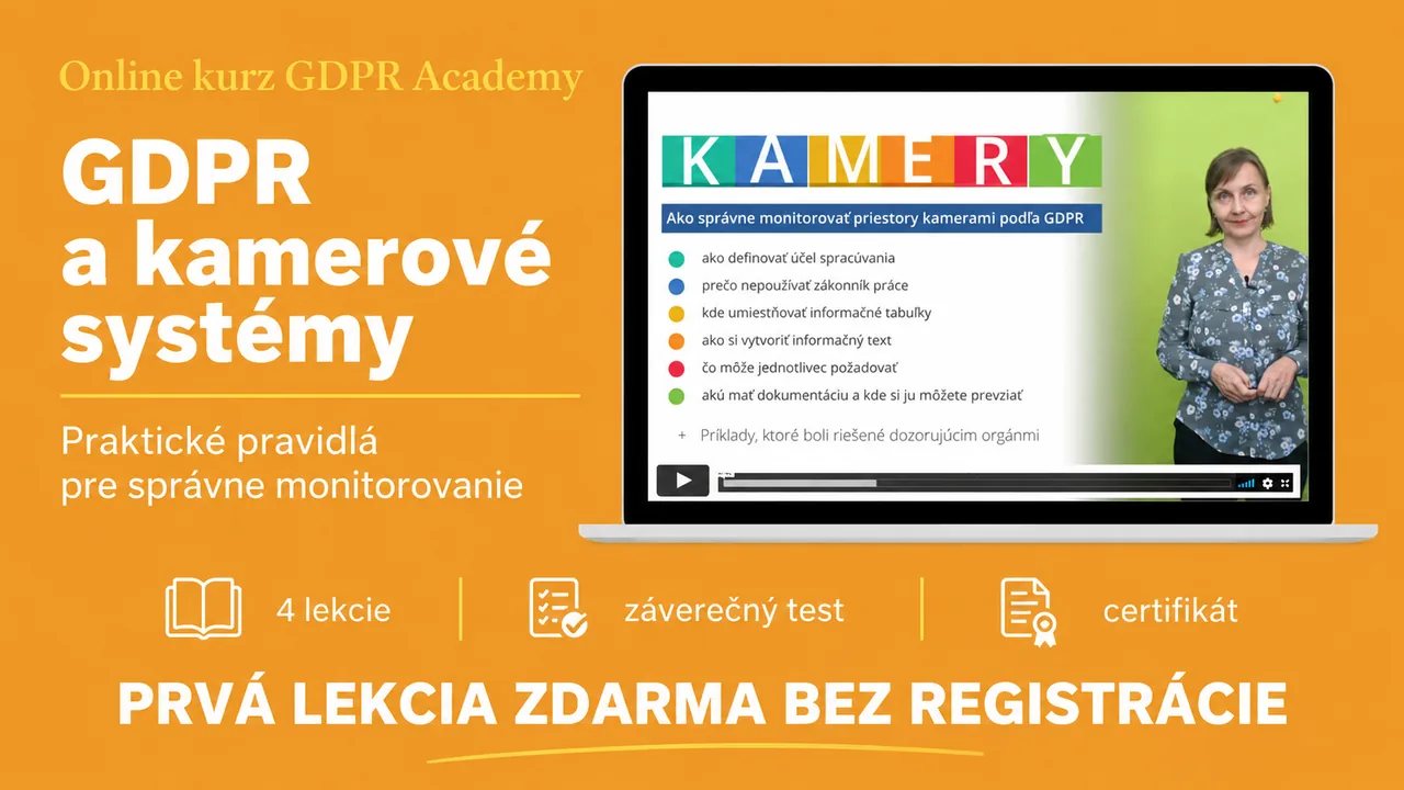 GDPR kurz o kamerových systémoch
